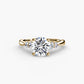 The Shoulder Solitaire Ring Fantasilvia Jewelry