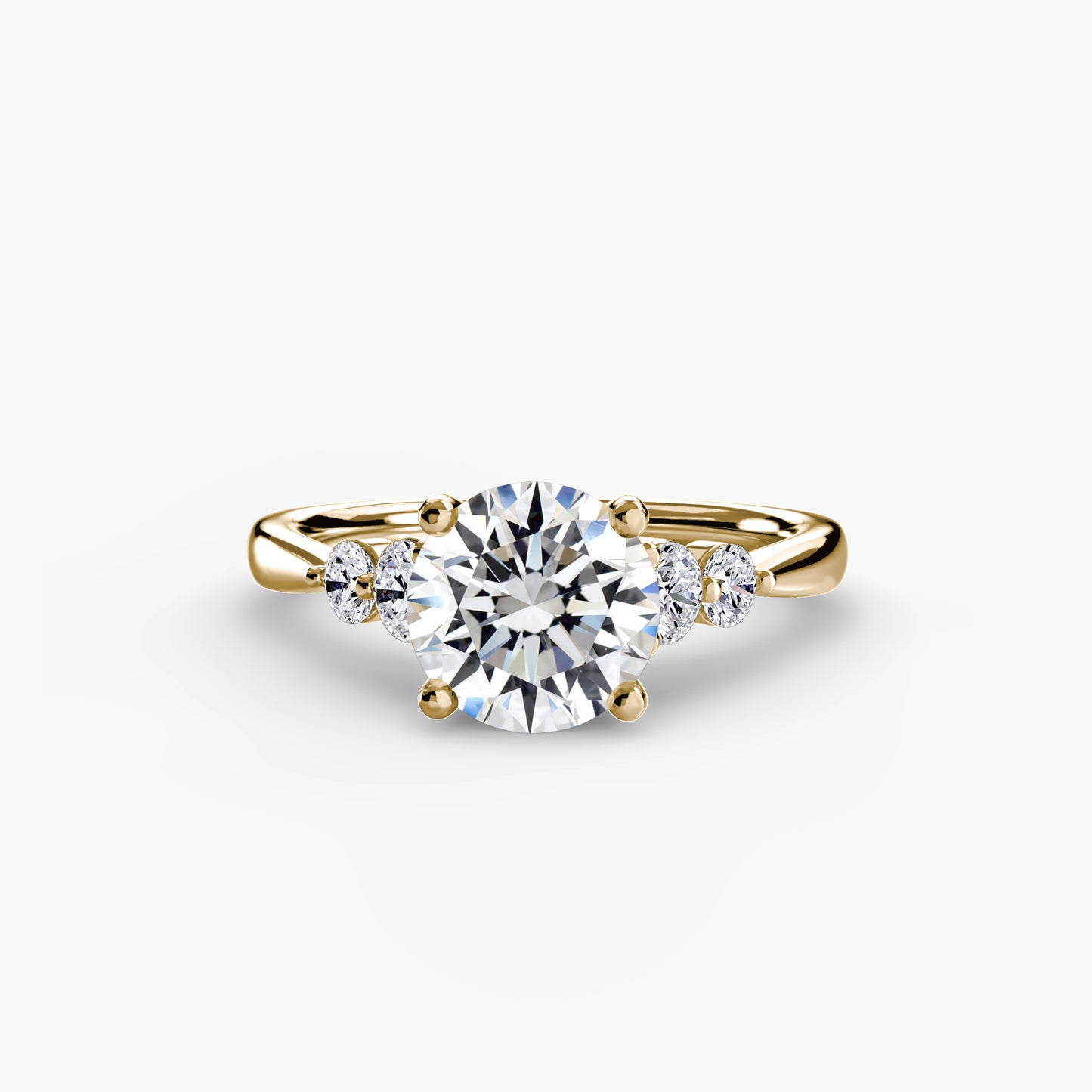 The Shoulder Solitaire Ring Fantasilvia Jewelry