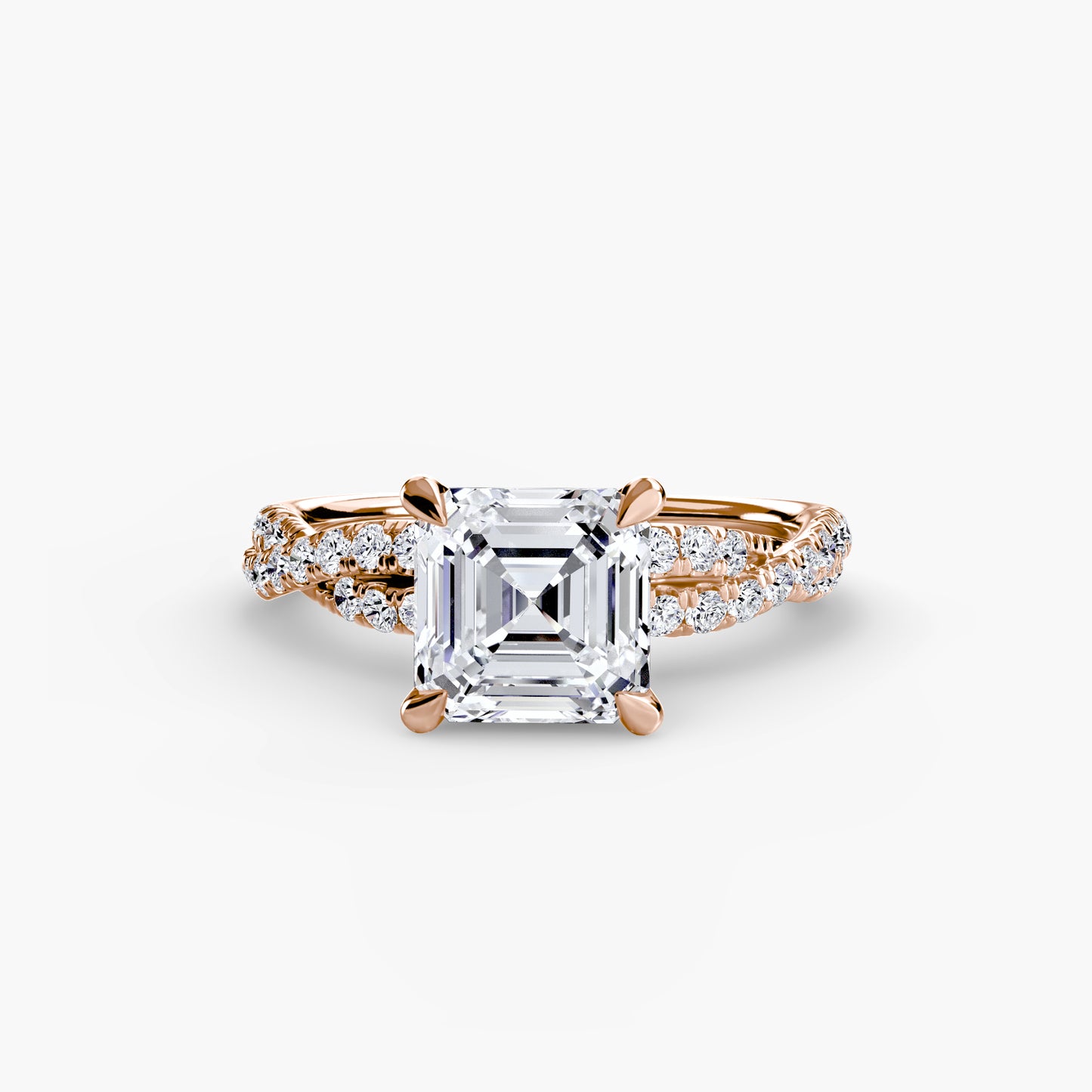 The Twisted Pavé Solitaire Fantasilvia Jewelry