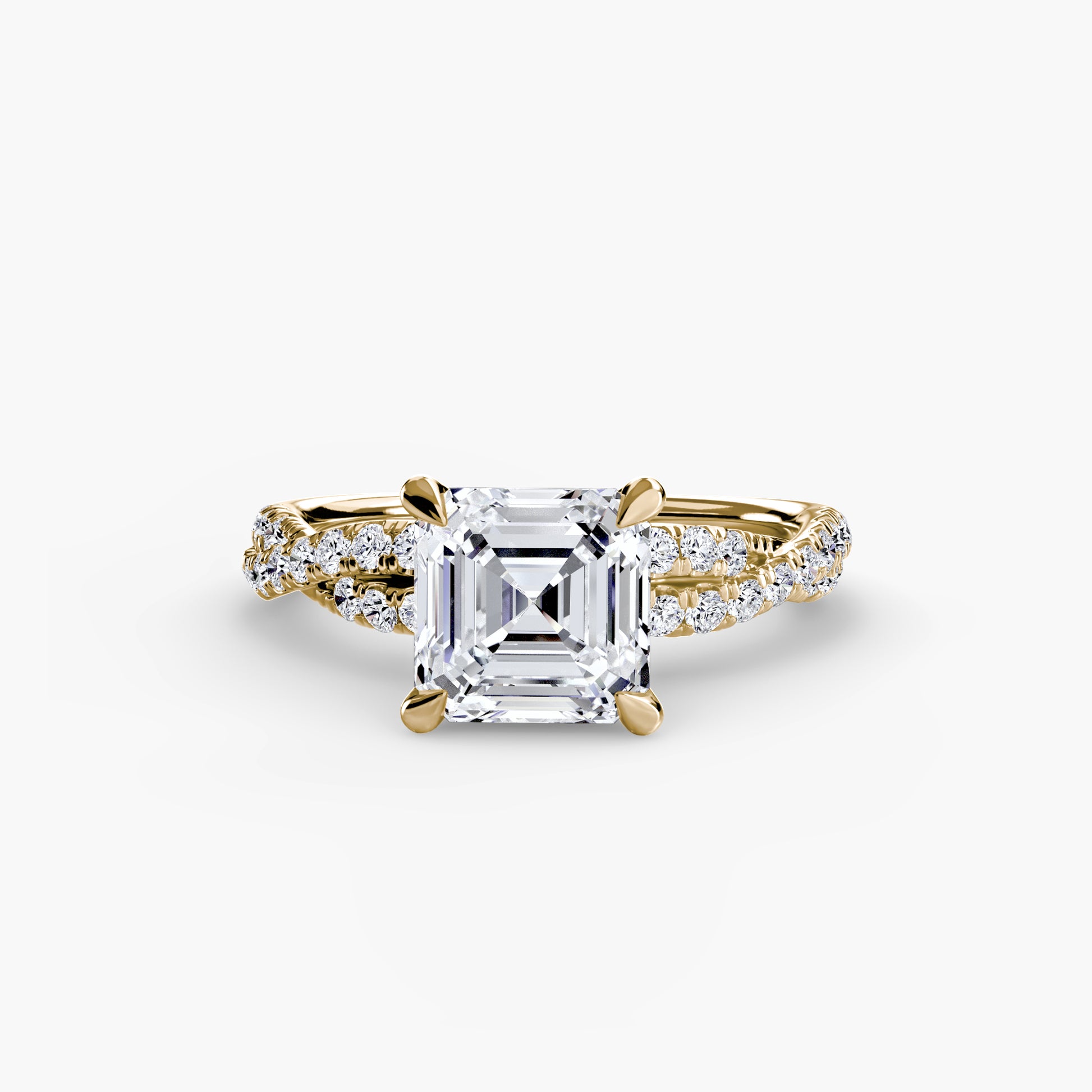 The Twisted Pavé Solitaire Fantasilvia Jewelry
