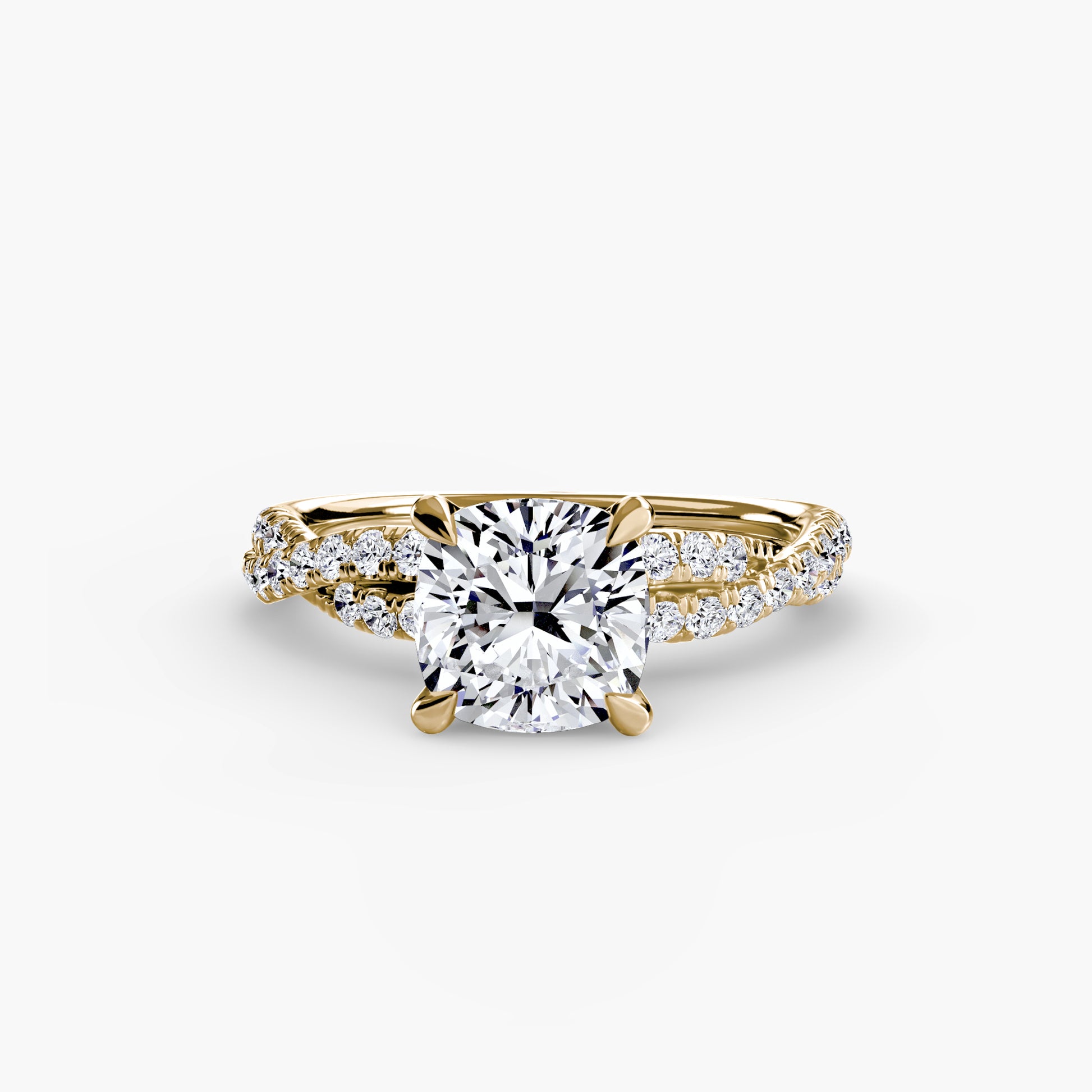 The Twisted Pavé Solitaire Fantasilvia Jewelry
