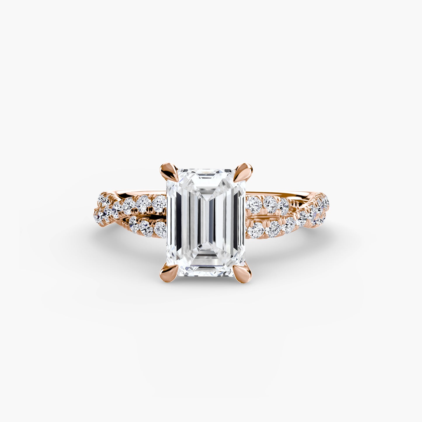 The Twisted Pavé Solitaire Fantasilvia Jewelry