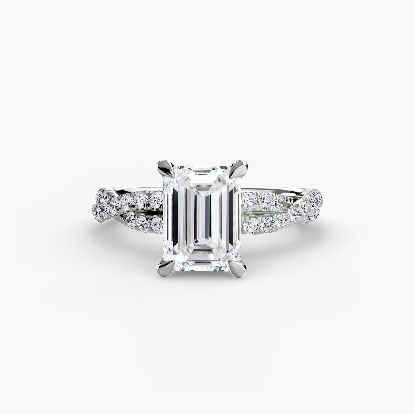The Twisted Pavé Solitaire Fantasilvia Jewelry