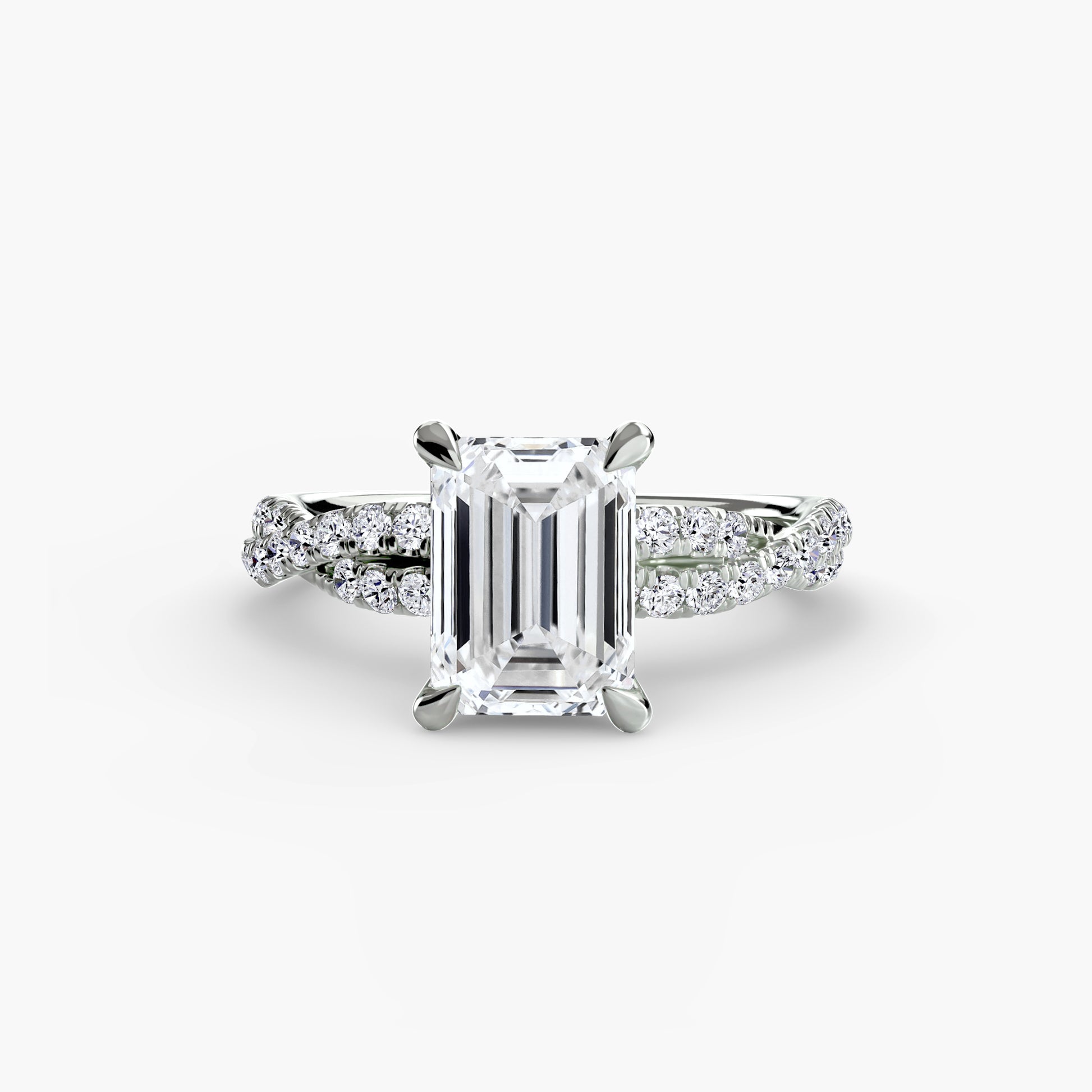 The Twisted Pavé Solitaire Fantasilvia Jewelry
