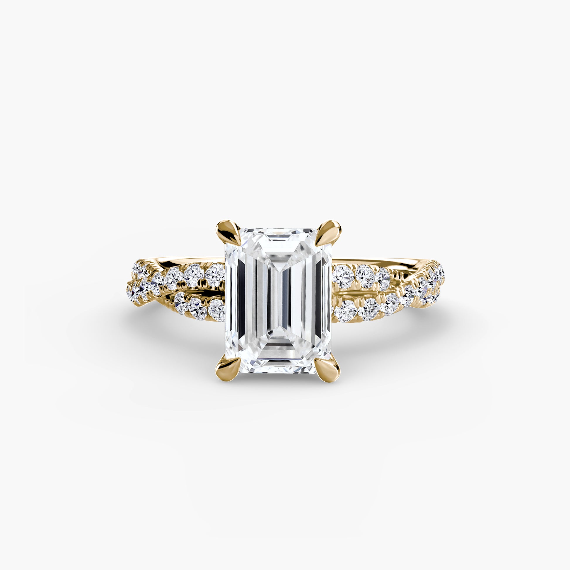 The Twisted Pavé Solitaire Fantasilvia Jewelry