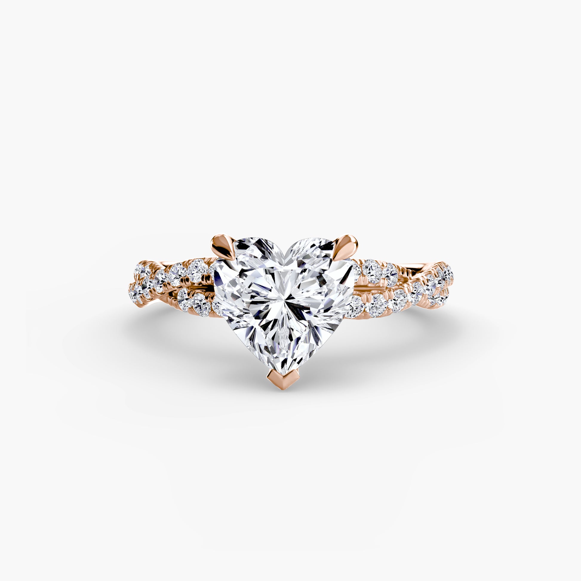 The Twisted Pavé Solitaire Fantasilvia Jewelry