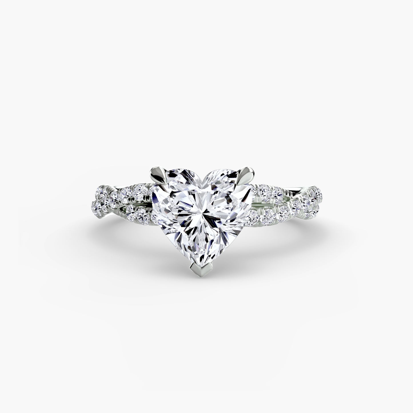 The Twisted Pavé Solitaire Fantasilvia Jewelry