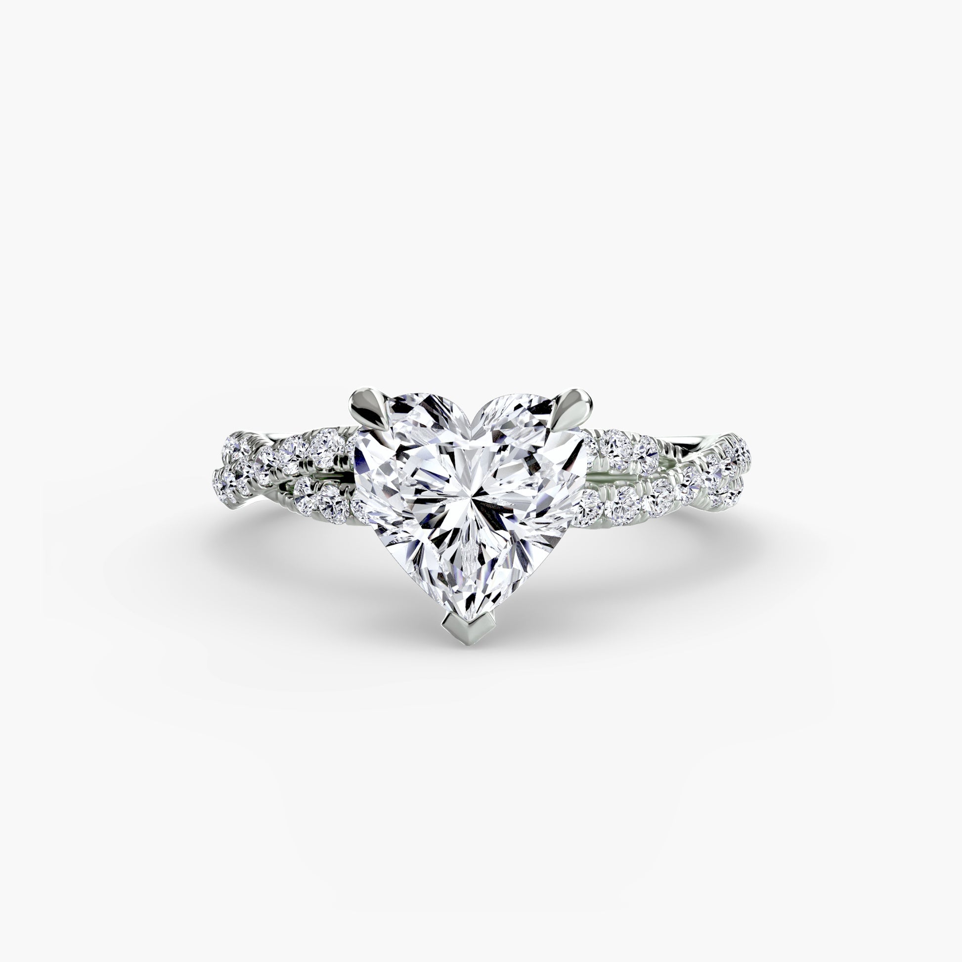 The Twisted Pavé Solitaire Fantasilvia Jewelry