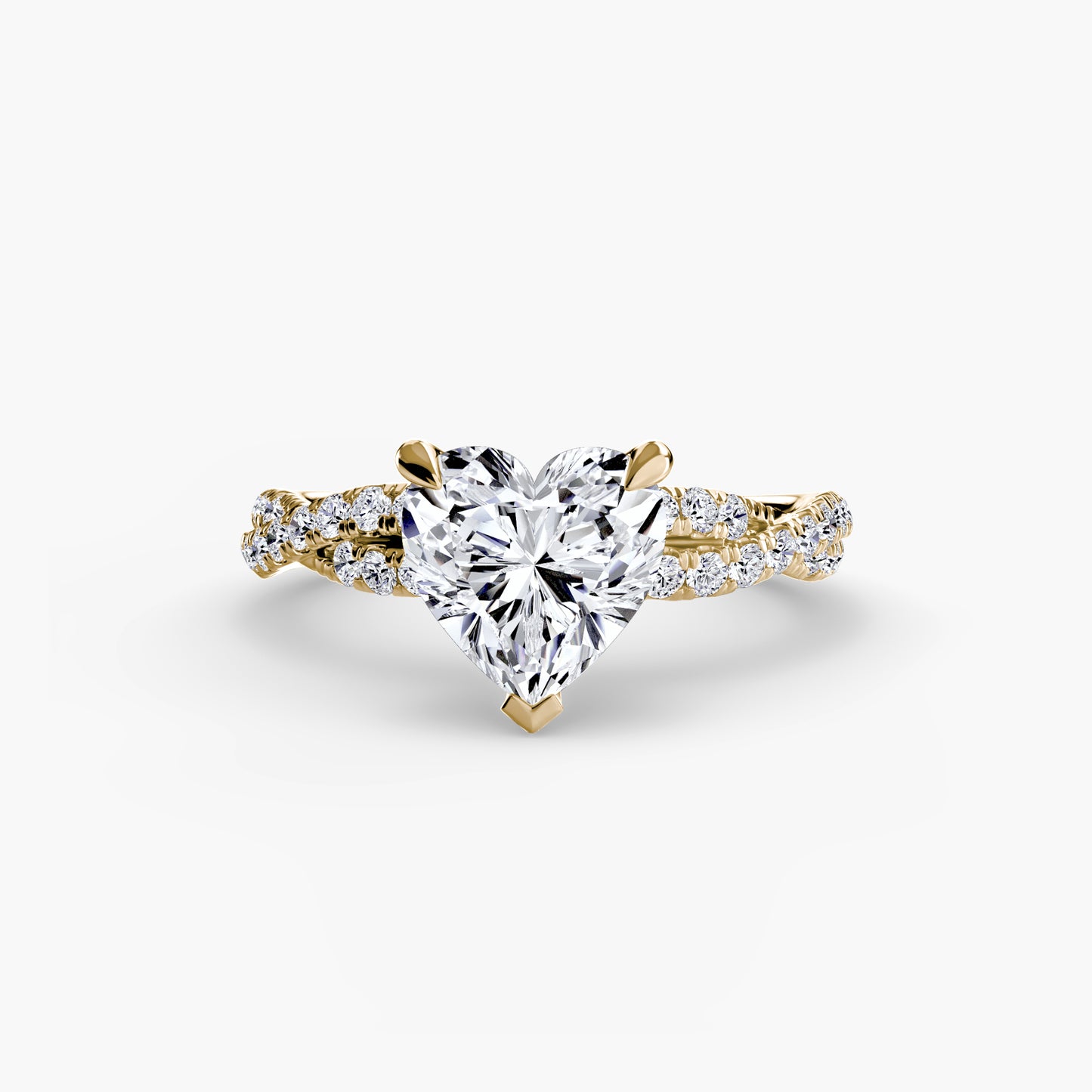 The Twisted Pavé Solitaire Fantasilvia Jewelry