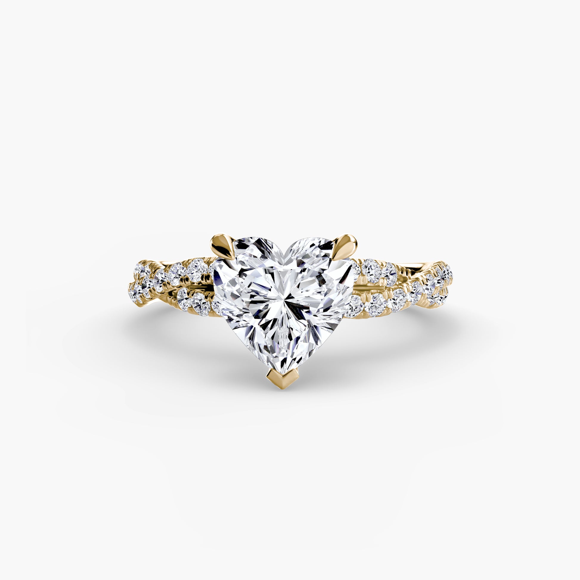The Twisted Pavé Solitaire Fantasilvia Jewelry