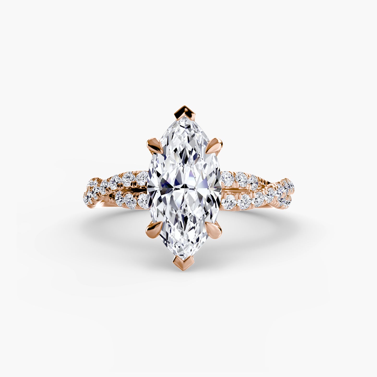 The Twisted Pavé Solitaire Fantasilvia Jewelry
