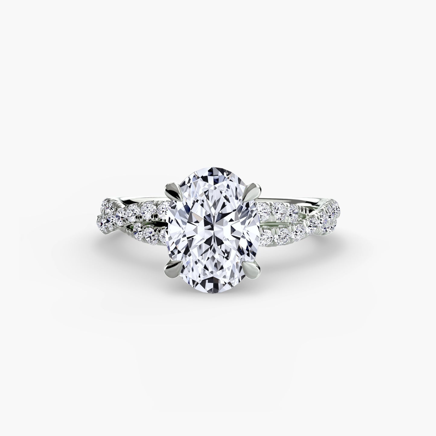 The Twisted Pavé Solitaire Fantasilvia Jewelry