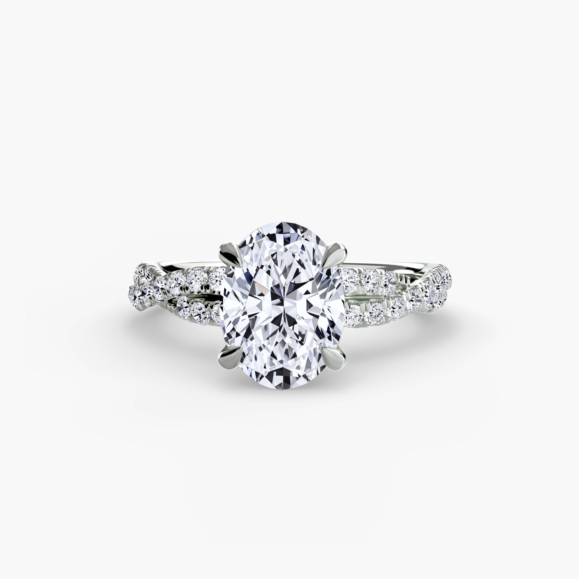 The Twisted Pavé Solitaire Fantasilvia Jewelry