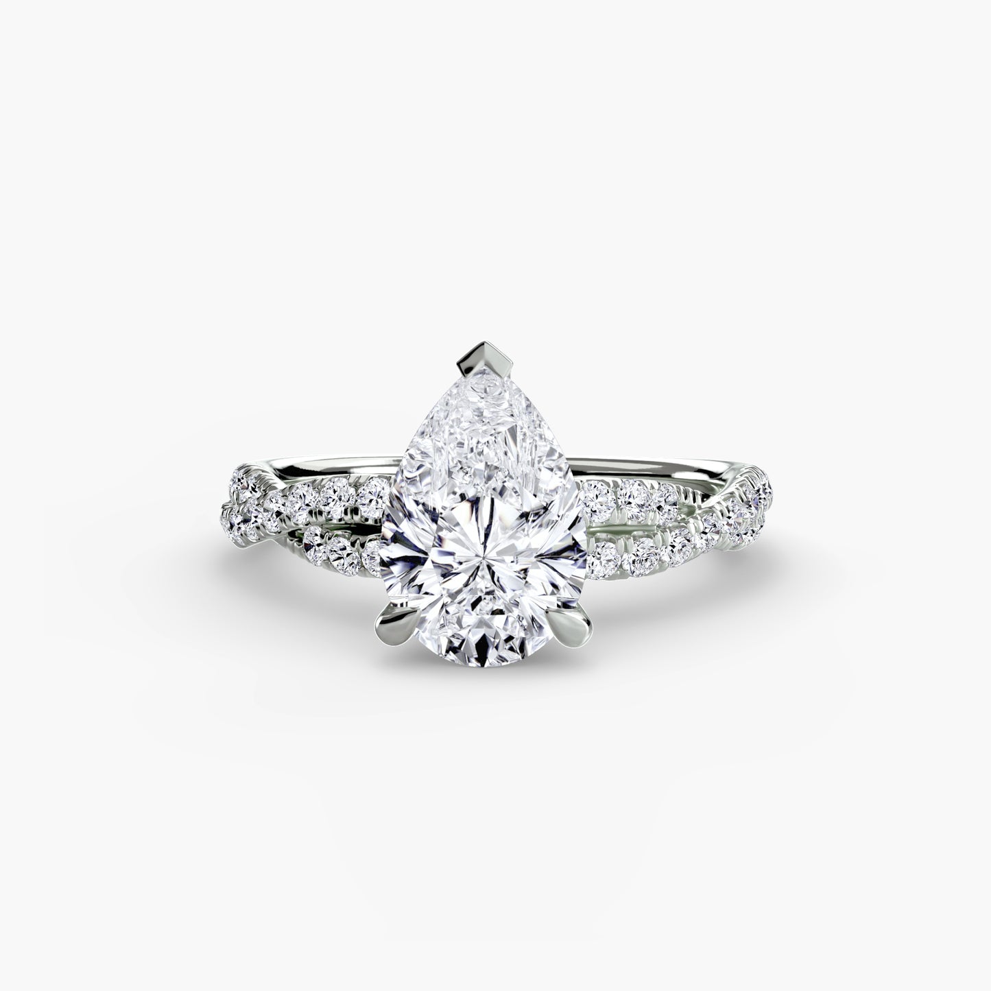 The Twisted Pavé Solitaire Fantasilvia Jewelry