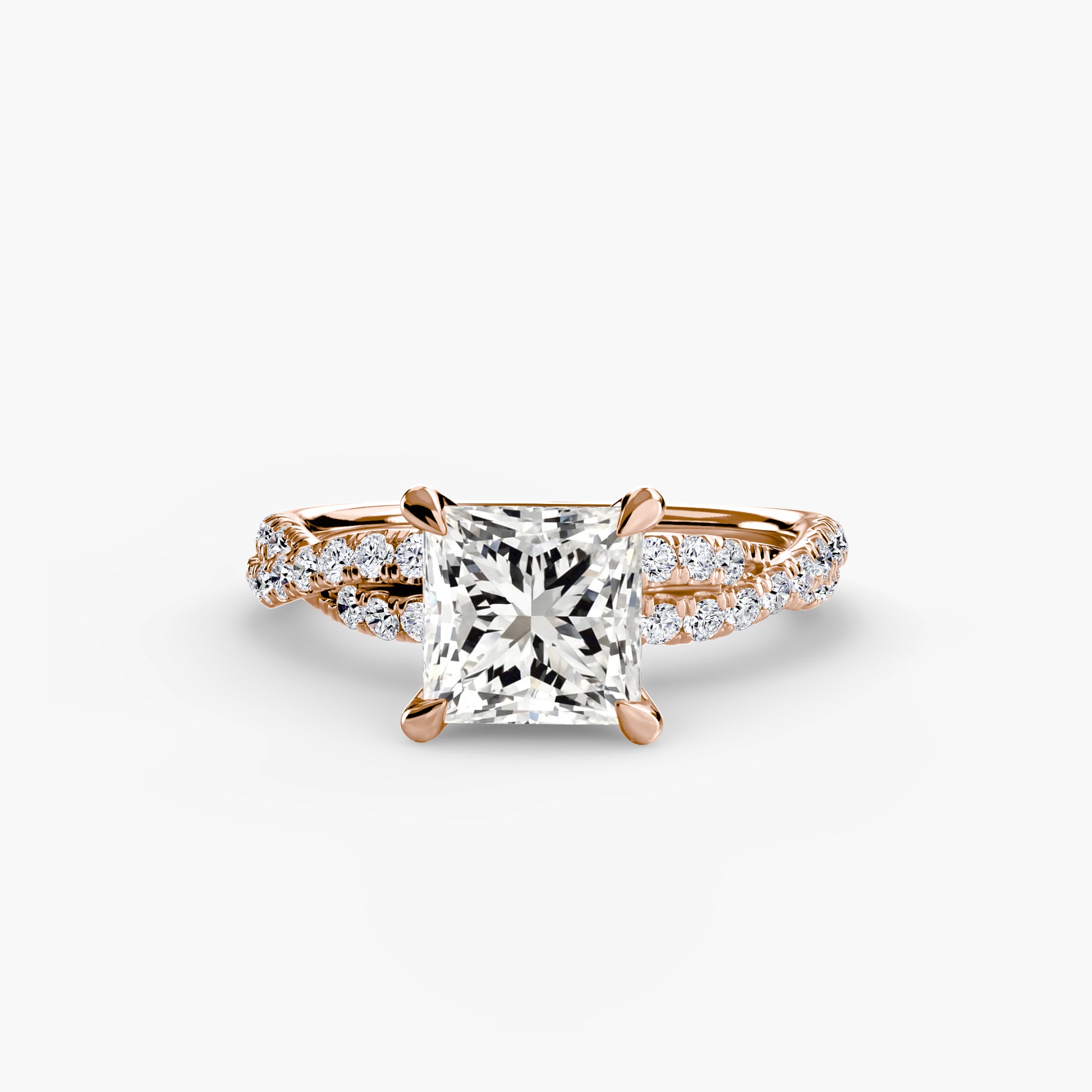 The Twisted Pavé Solitaire Fantasilvia Jewelry