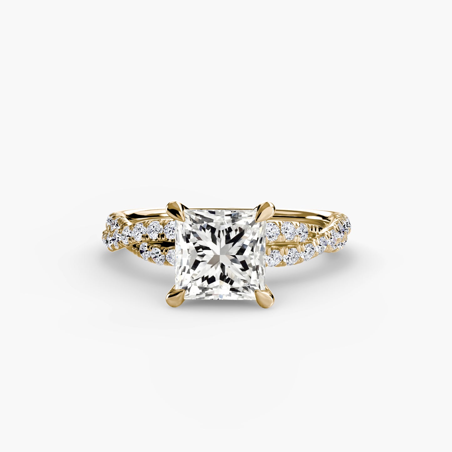 The Twisted Pavé Solitaire Fantasilvia Jewelry