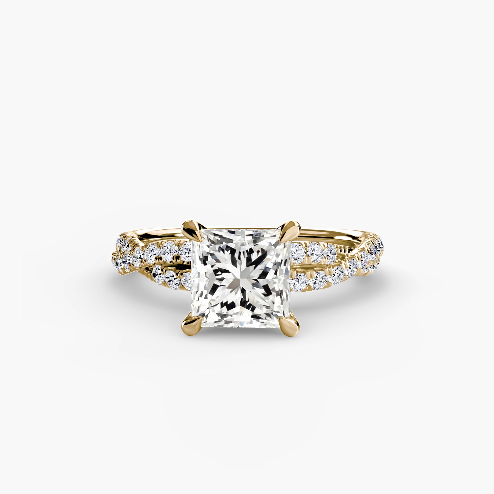 The Twisted Pavé Solitaire Fantasilvia Jewelry