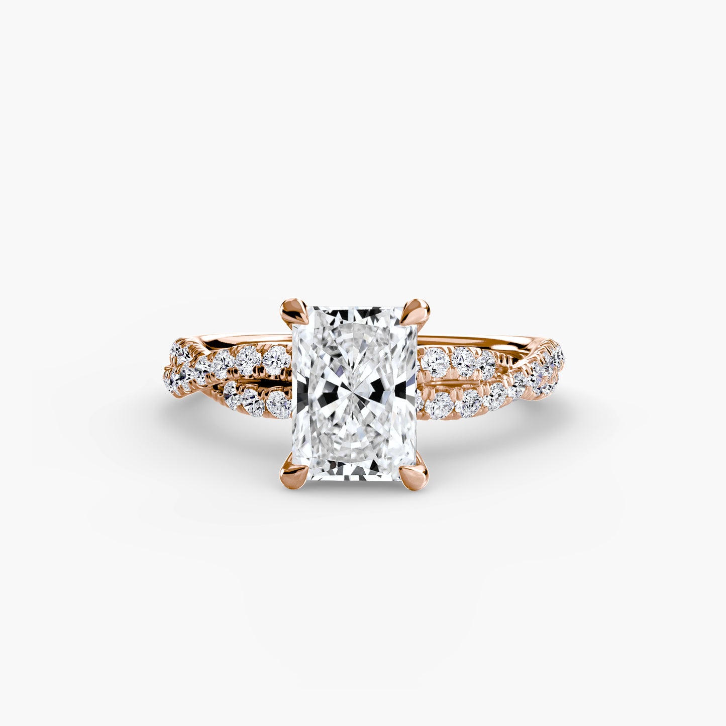 The Twisted Pavé Solitaire Fantasilvia Jewelry
