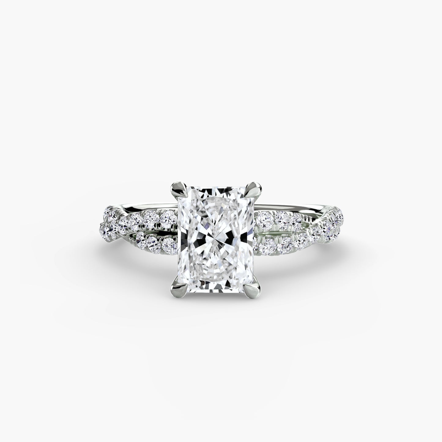 The Twisted Pavé Solitaire Fantasilvia Jewelry