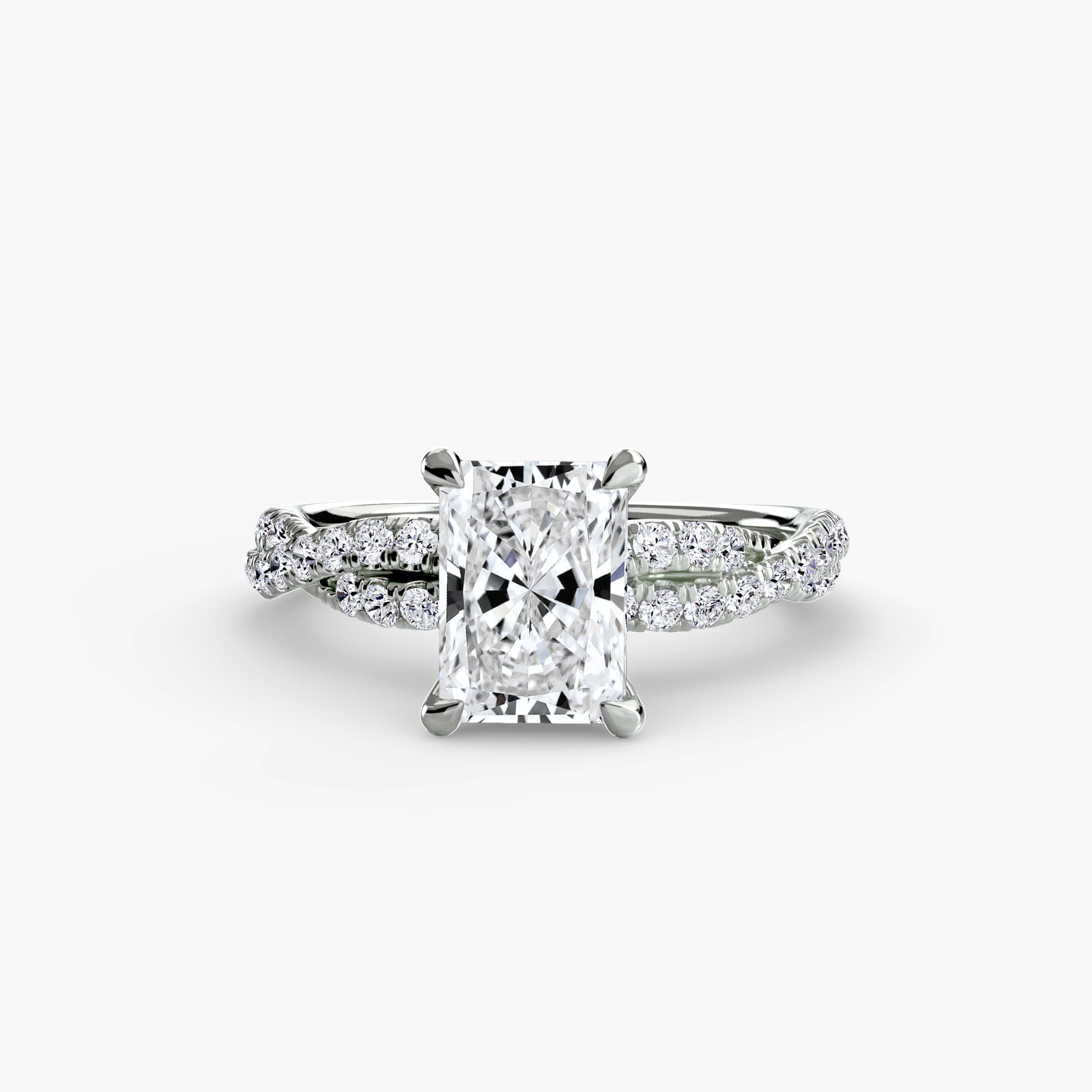 The Twisted Pavé Solitaire Fantasilvia Jewelry