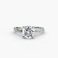 The Twisted Pavé Solitaire Fantasilvia Jewelry