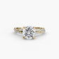 The Twisted Pavé Solitaire Fantasilvia Jewelry