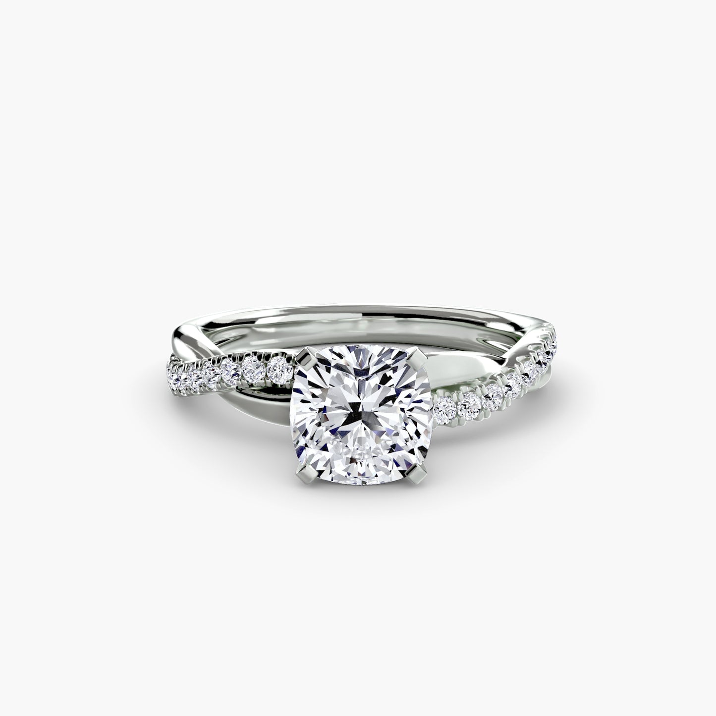 The Twist Pavé Ring Fantasilvia Jewelry
