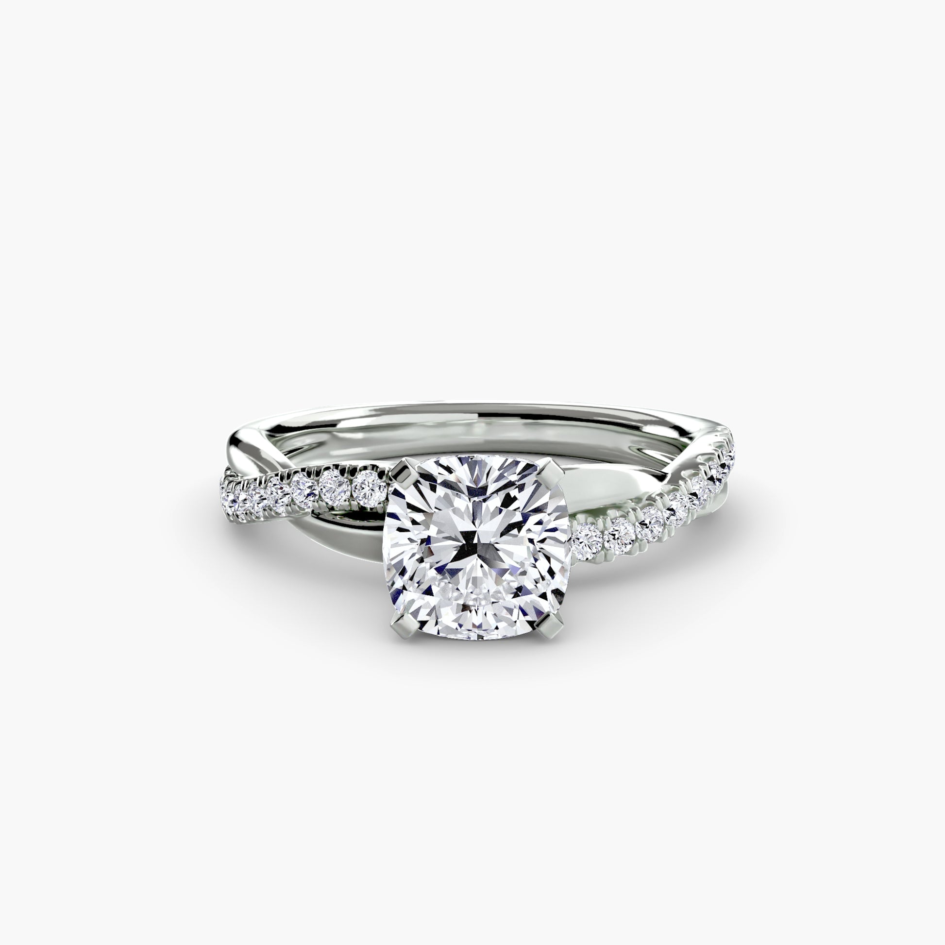 The Twist Pavé Ring Fantasilvia Jewelry