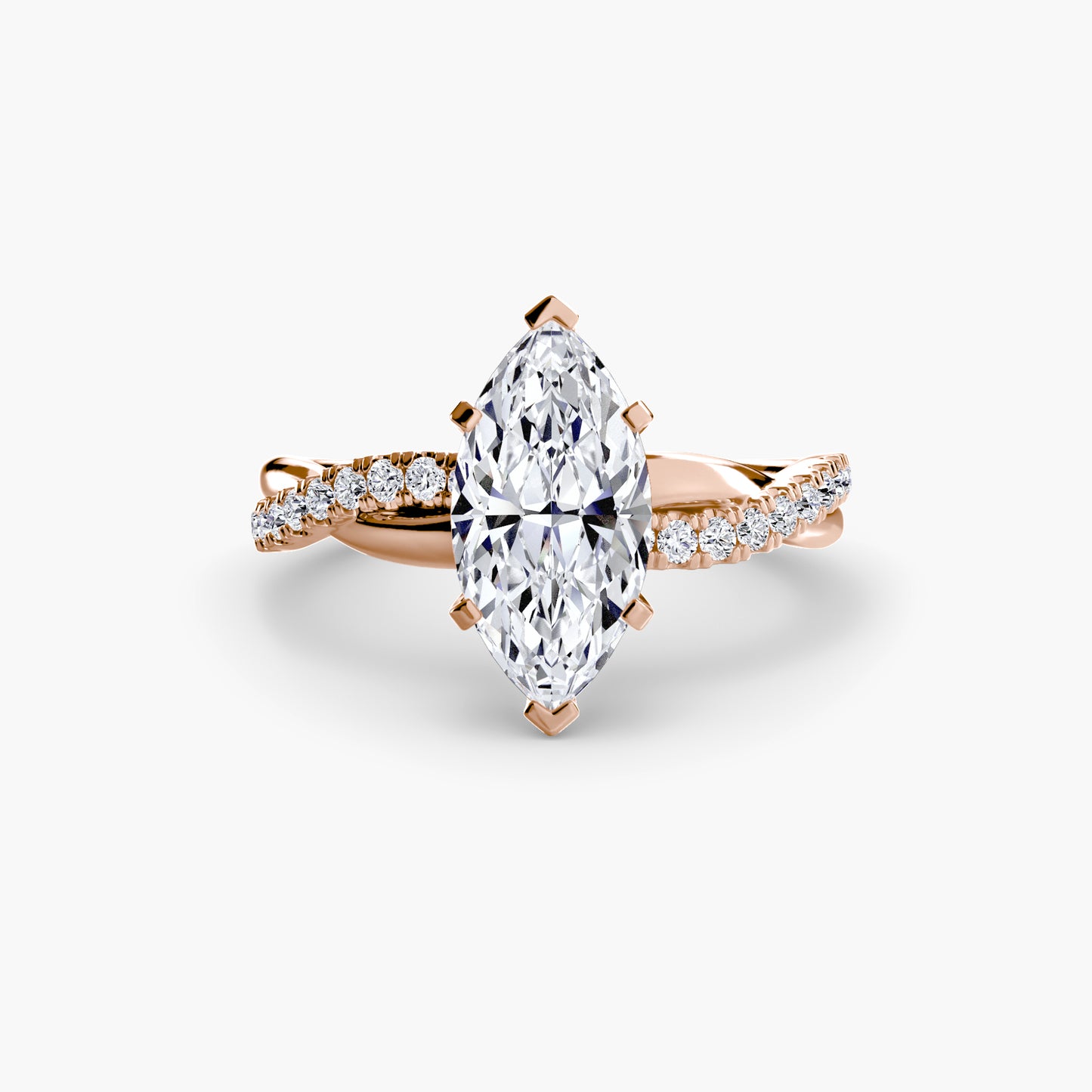 The Twist Pavé Ring Fantasilvia Jewelry