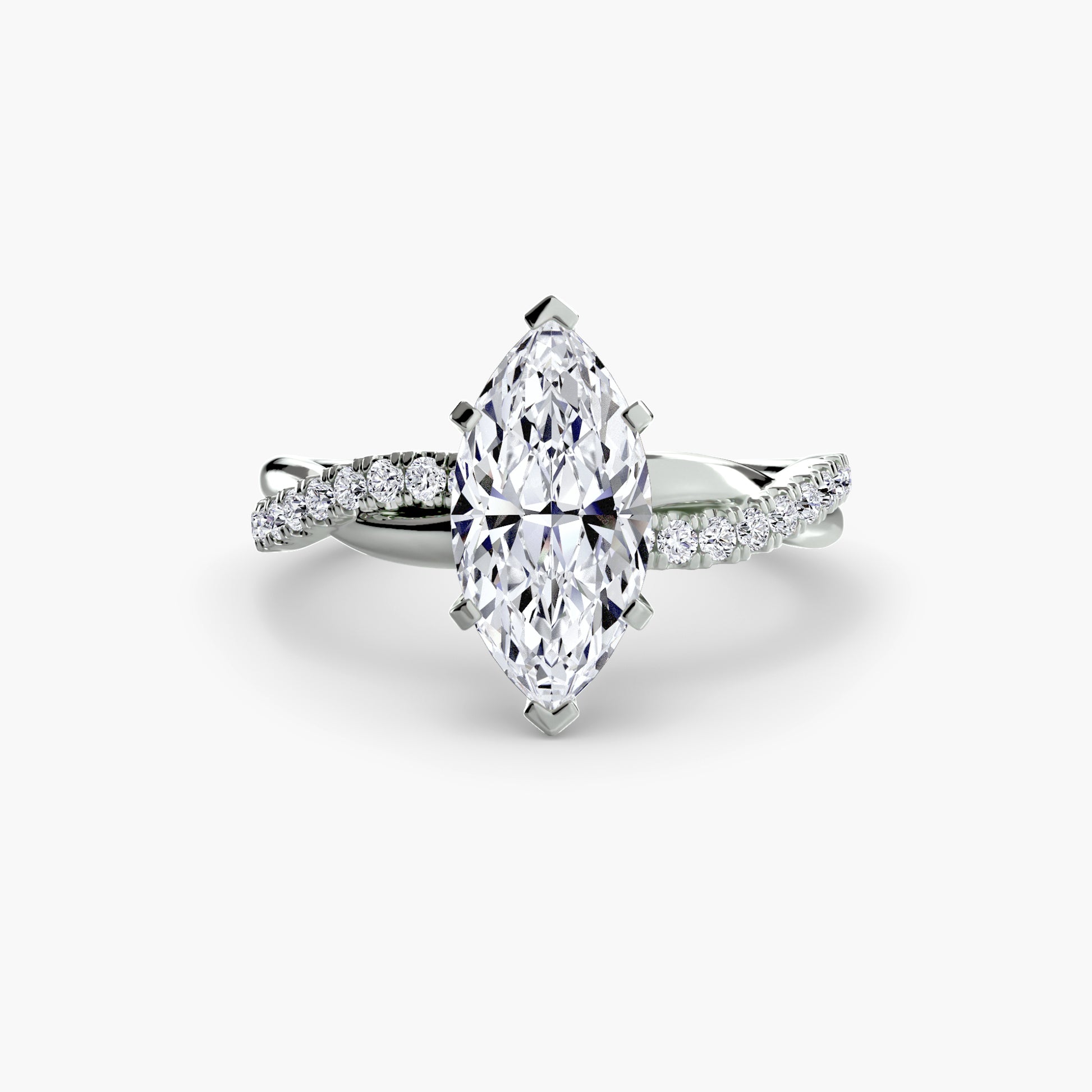 The Twist Pavé Ring Fantasilvia Jewelry