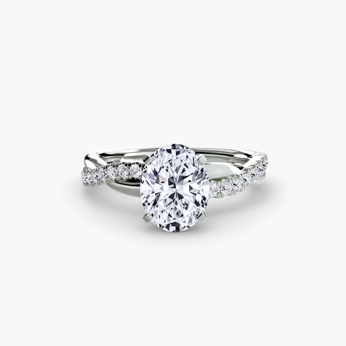 The Twist Pavé Ring Fantasilvia Jewelry