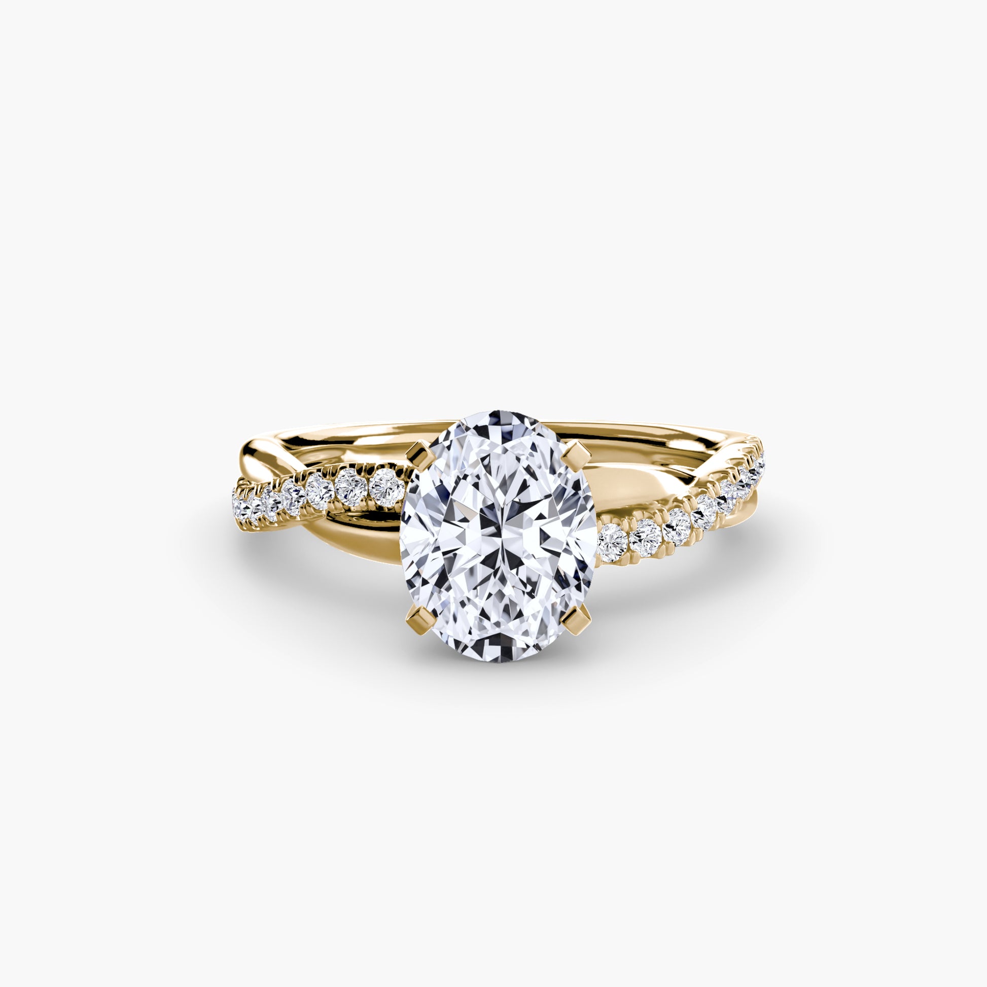 The Twist Pavé Ring Fantasilvia Jewelry