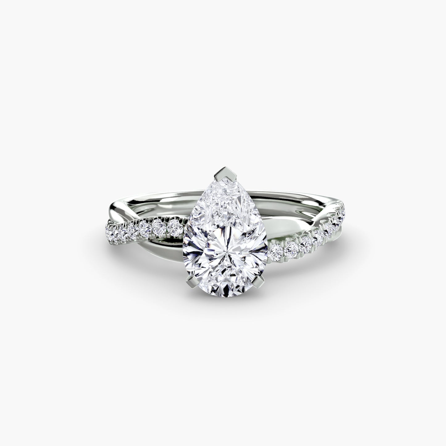 The Twist Pavé Ring Fantasilvia Jewelry