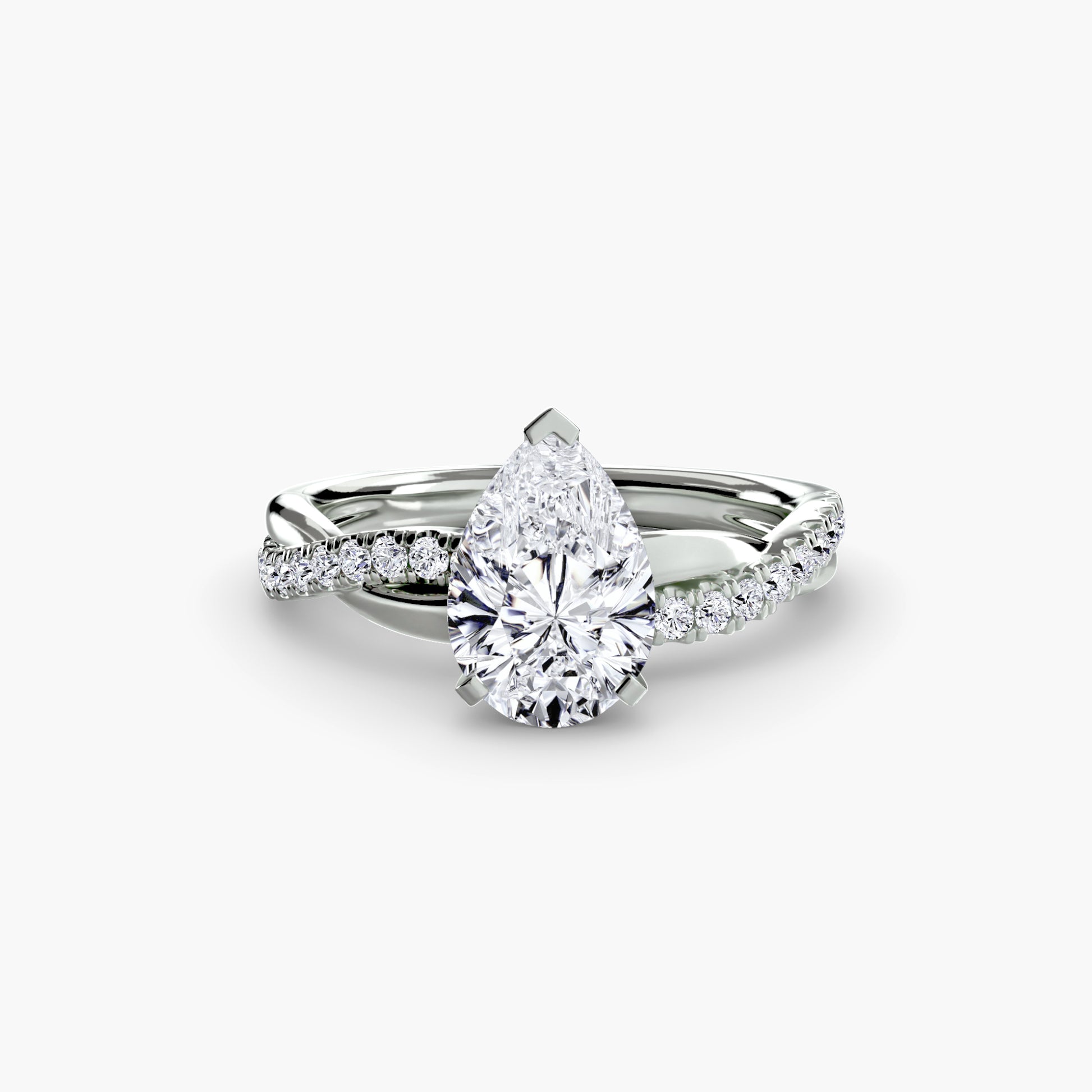 The Twist Pavé Ring Fantasilvia Jewelry