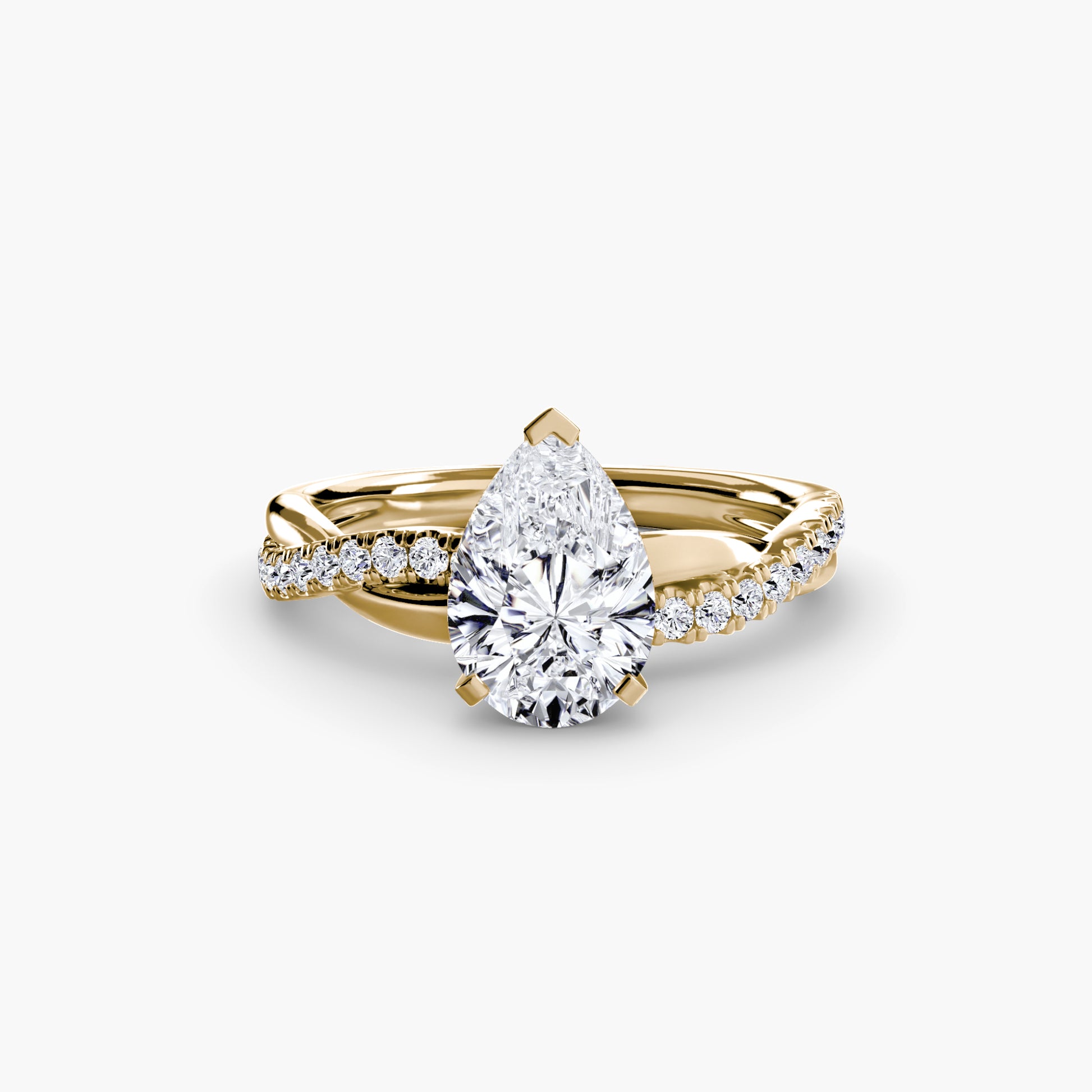 The Twist Pavé Ring Fantasilvia Jewelry