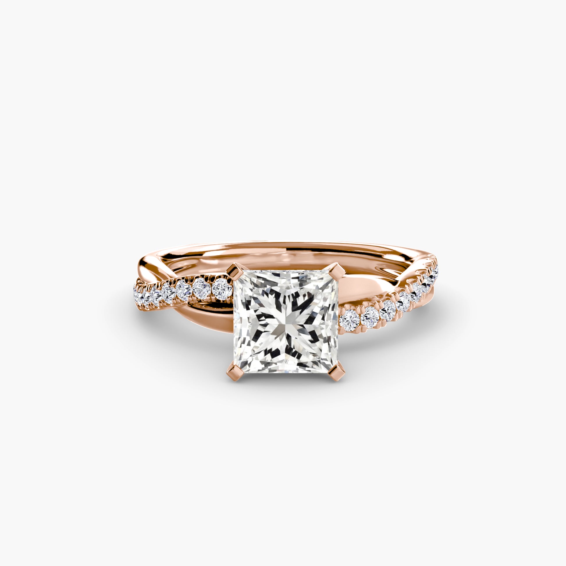 The Twist Pavé Ring Fantasilvia Jewelry