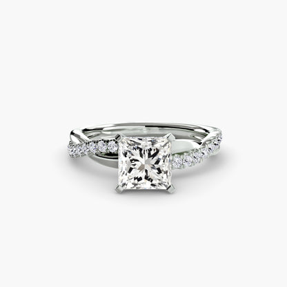 The Twist Pavé Ring Fantasilvia Jewelry