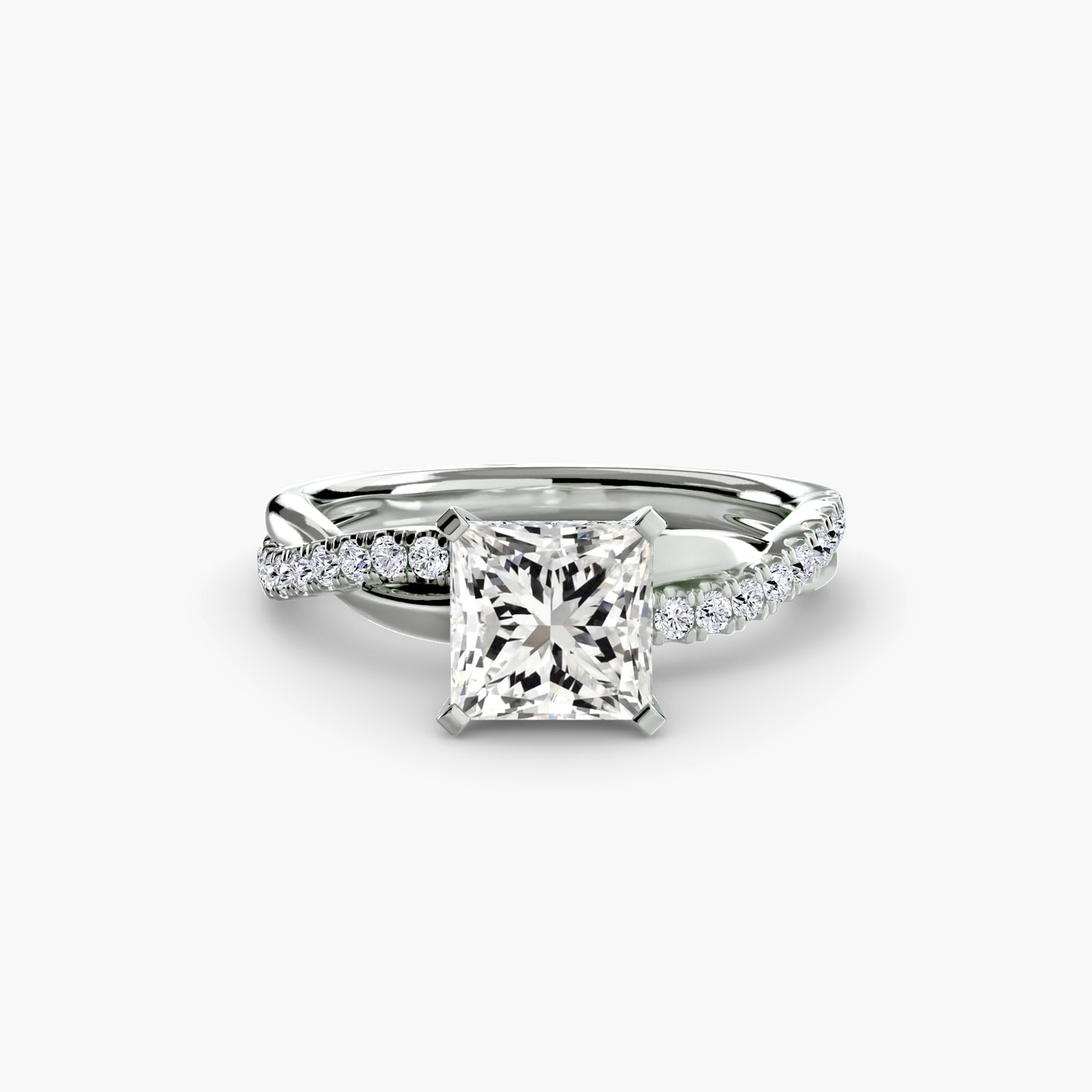 The Twist Pavé Ring Fantasilvia Jewelry
