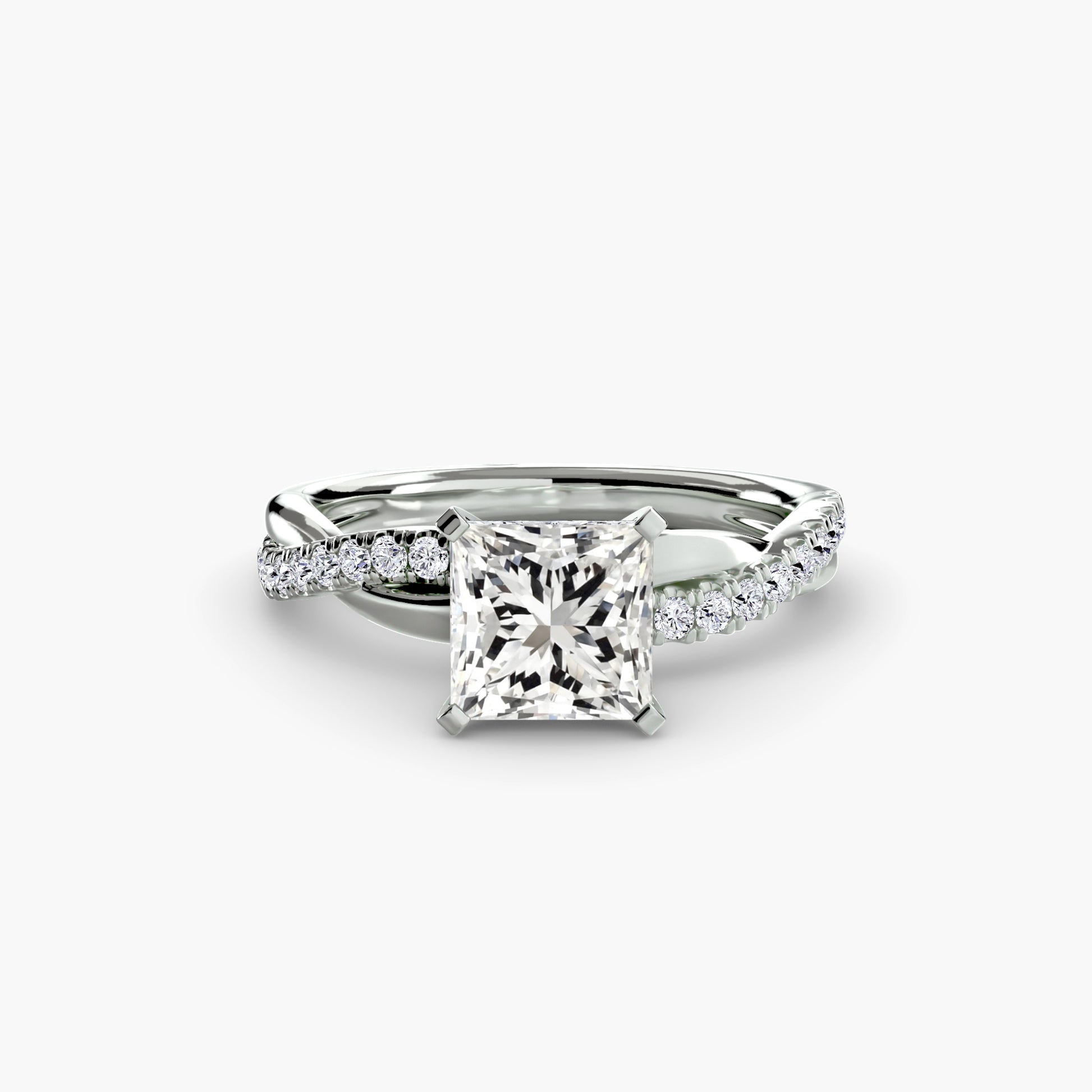 The Twist Pavé Ring Fantasilvia Jewelry
