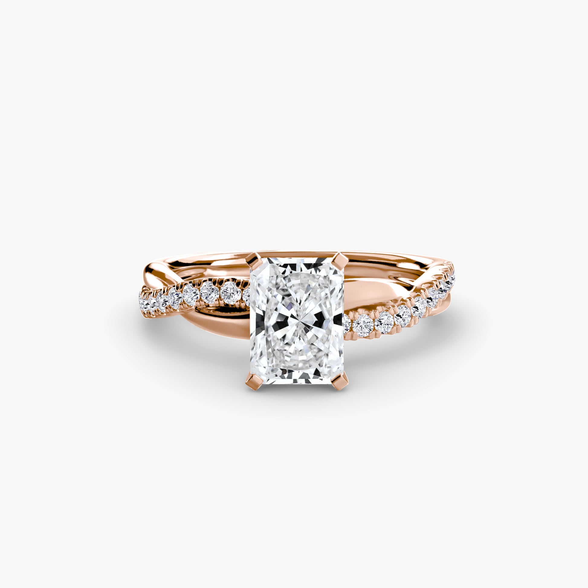 The Twist Pavé Ring Fantasilvia Jewelry