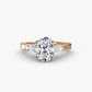 Three Stone with Pavé Shoulders Fantasilvia Jewelry