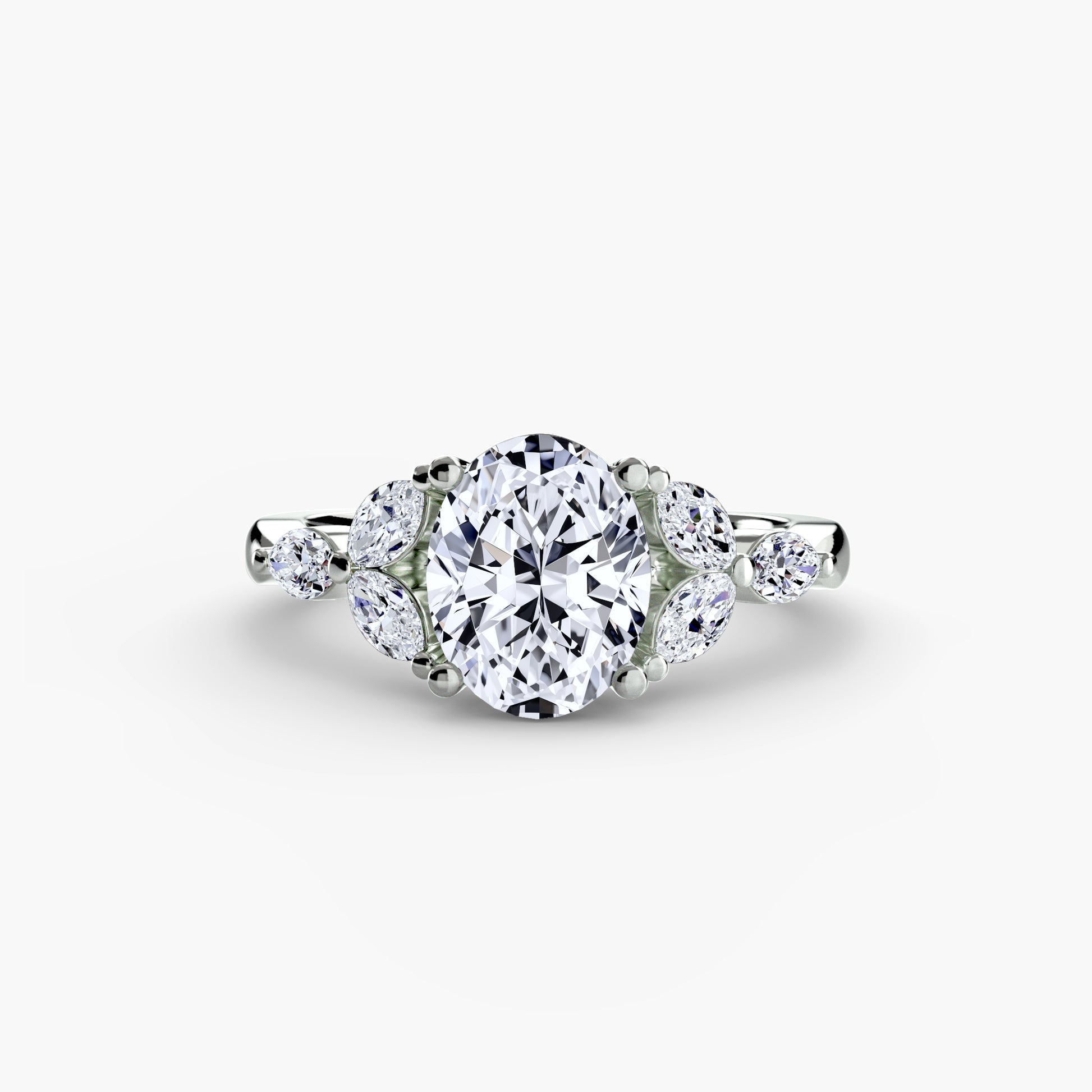 The Shoulder Cluster Ring Fantasilvia Jewelry