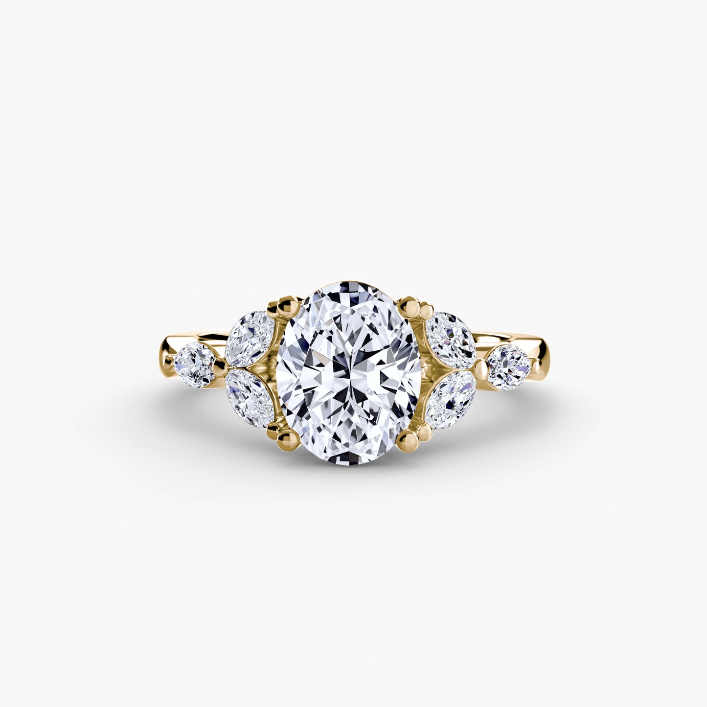 The Shoulder Cluster Ring Fantasilvia Jewelry