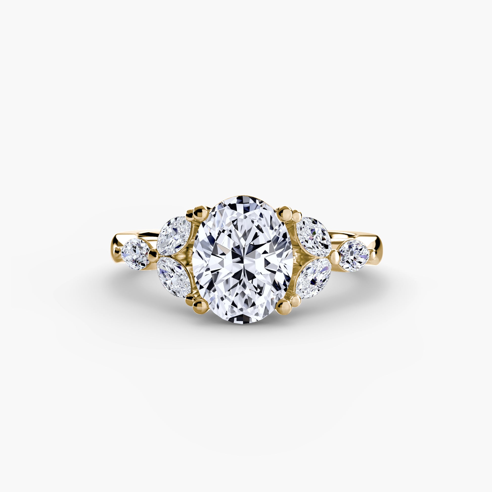 The Shoulder Cluster Ring Fantasilvia Jewelry