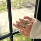 Natural Tsavorite Garnet Ring Fantasilvia Jewelry