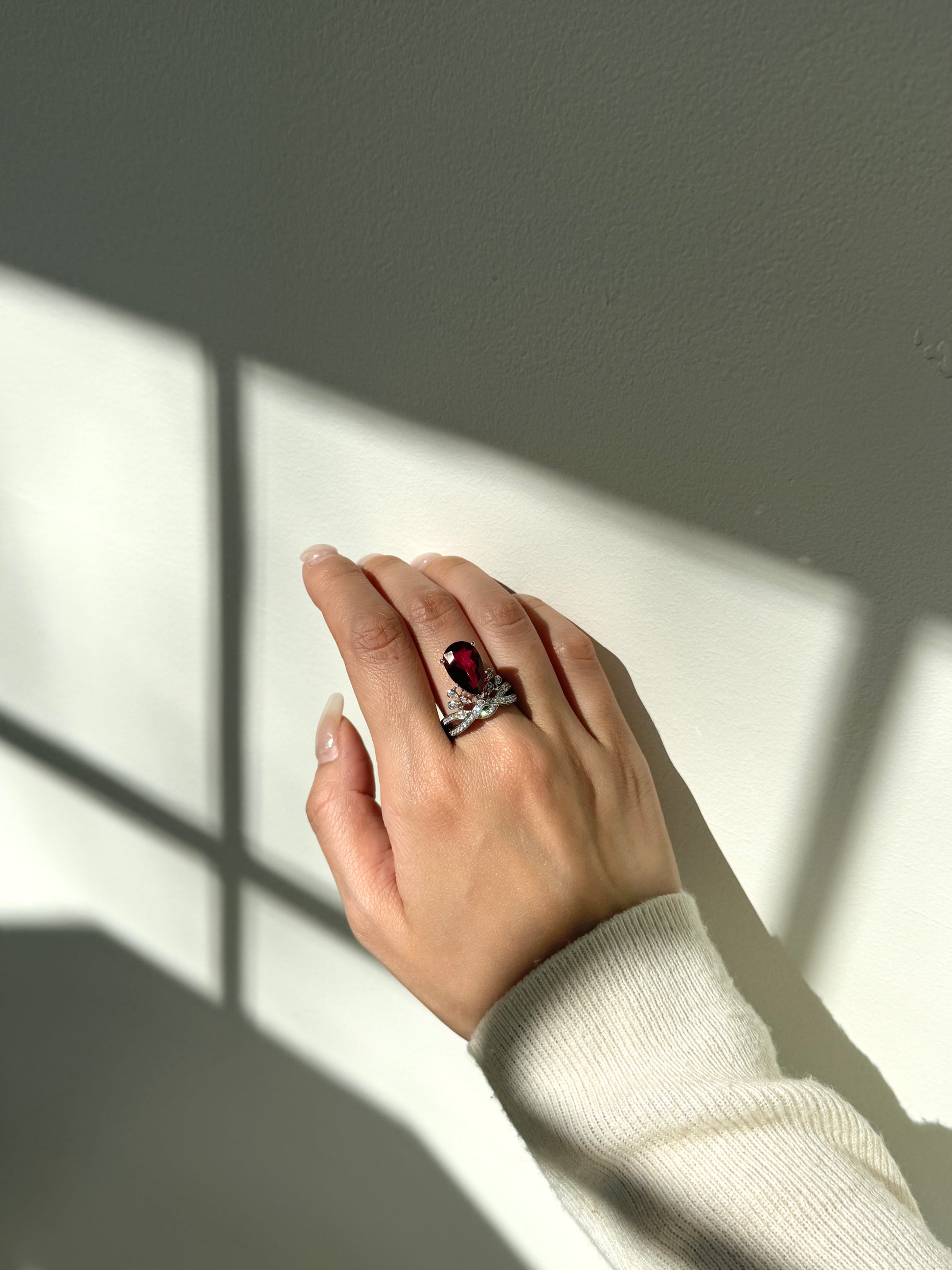 Joséphine Tiara Rubellite Ring Fantasilvia Jewelry