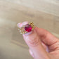 Isola Ring Natural Rubellite