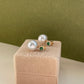 Pearl & Emerald Halo Earrings