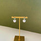 Pearl & Emerald Halo Earrings