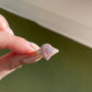 Pink Diamond Halo Ring Stacking Double Chevron Diamond Band